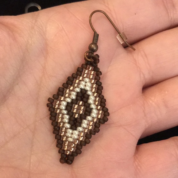 SOLD!!Beaded BOHO Earrings *2 Pairs *NEW *Hand Crafted ⭐️BOGO ELIGIBLE! - Picture 4 of 5